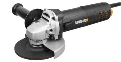 Amoladora 125mm 800W Worx WX713 Escobillas autodesconectantes, rejillas extraibles, bloqueo del husillo