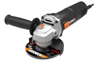 WORX WX717 Amoladora angular de 750 W 11000 revoluciones por minuto Diámetro de disco de 115 mm Mayor comodidad de uso gracias al mango adicional Duradera y resistente Cuerpo estrecho